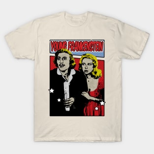 Young Frankenstein 1974s Pop Art Comic Style T-Shirt